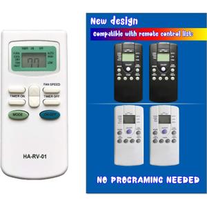 Replacement for Carrier Air V Airv Rv Air Conditioners Remote Control for 12-50095-00 12-50074-00 12-50152-00 68RV11302A 68RV14102A 68RV14103A 68RV14112A 68RV15102A 68RV15103A 68RV0010AA 68RV0010BA