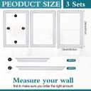 Colingmill 3 Sets Peel Stick Molding Trim Panels, 12 x 24 x 0.98 in, White