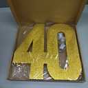 Usongshine11.8 Inch Gold Glitter Number Birthday Party Decorations, 60th Centerpiece Table Shining Golden Digit for New Year,Graduation,Bridal Shower,Thanksgiving,Halloween,Anniversary Party Supplies