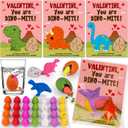28 Pack Valentines Day Cards with Hatching Dinosaur Eggs Valentines Day Gifts for Kids Classroom, Valentines for Kids School Valentines for Class Exchange Cards Prizes Party Favors for Boys Girls