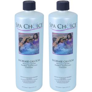 SpaChoice 1-Quart 2-Pack Premium Increase Calcium, Liquid Calcium Hardness Increaser Hot Tub, Made in USA