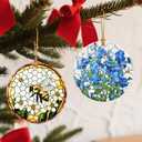 Christmas Ornaments, Flower Ornament, Christmas Tree Ornaments, Xmas Decorations, Holiday Decorations, Flower Theme Gifts, Holiday Party Gifts, and Xmas Gift Ideas - Forget-Me-Not
