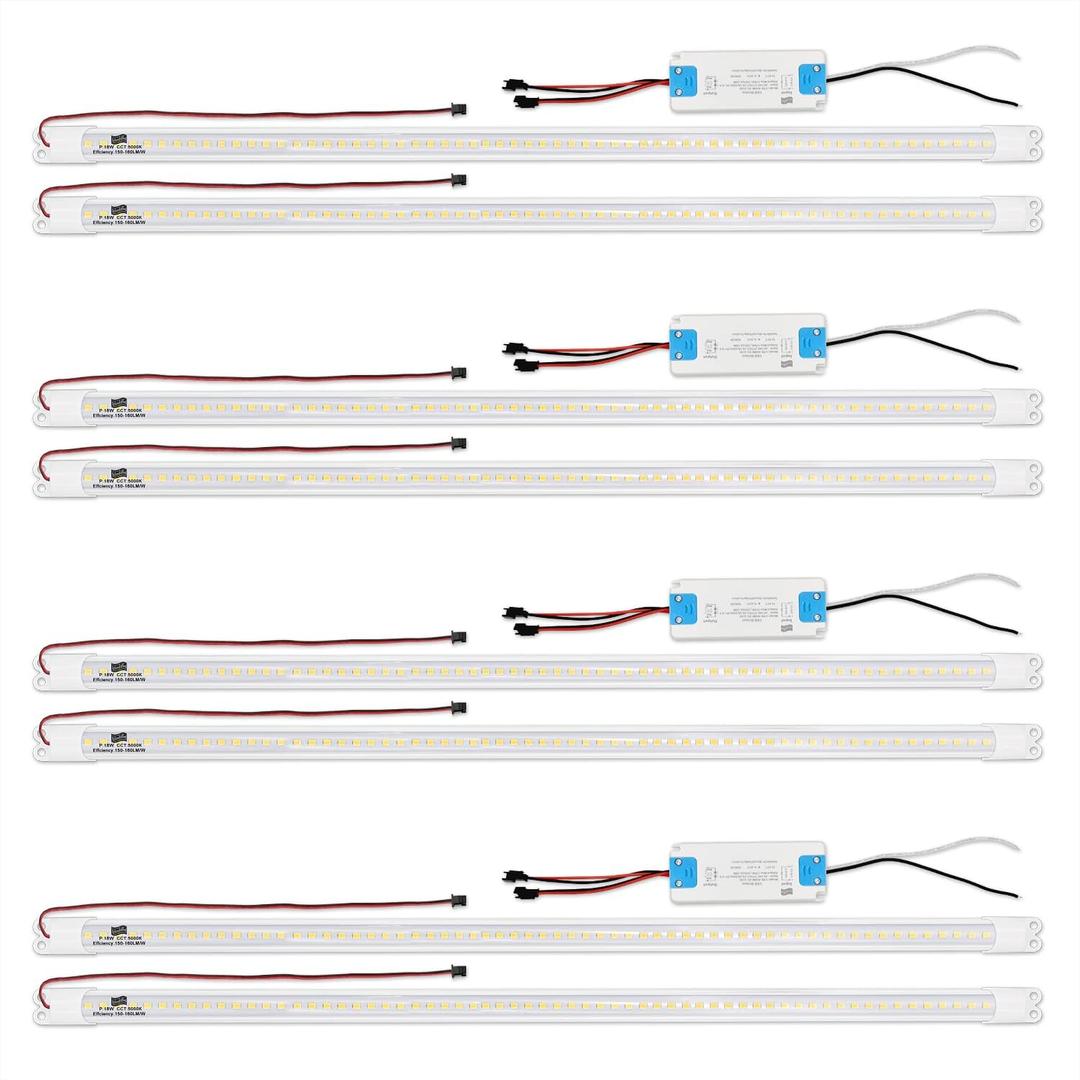 4FT LED Retrofit Kit, Panel Light, Troffer Quick Repair Kit, No Tools Required, 36w, 5000K White Light (4 Pack)