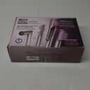 Shark FlexFusion Hair Straightener & Powerful Hair Dryer with Fusion Hair Brush, Ceramic Air Styler with Auto-Wrap Curlers & Concentrator, Ceramic Plates, Cosmic Blush HD641S