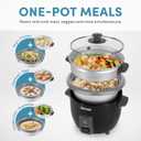 Aroma Housewares ARC-363-1NGB 3 Uncooked/6 Cups Cooked Rice Cooker, Steamer, Multicooker, 2-6 cups, Black