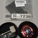 Mini Hammer Fidget Spinners Metal with Star Fidget Finger Spinner Toy, Fidget Keychian Chain Ring Cool Gadget Spinning Top Toy Focus Fingertip Gyro Stuff Gifts for Kids Adults (2 Pack) (Silver)