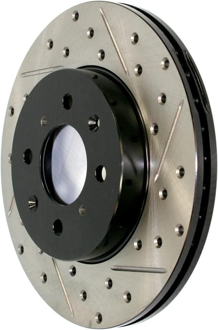 StopTech 127.61124L Sport Drilled/Slotted Brake Rotor (Front Left), 1 Pack
