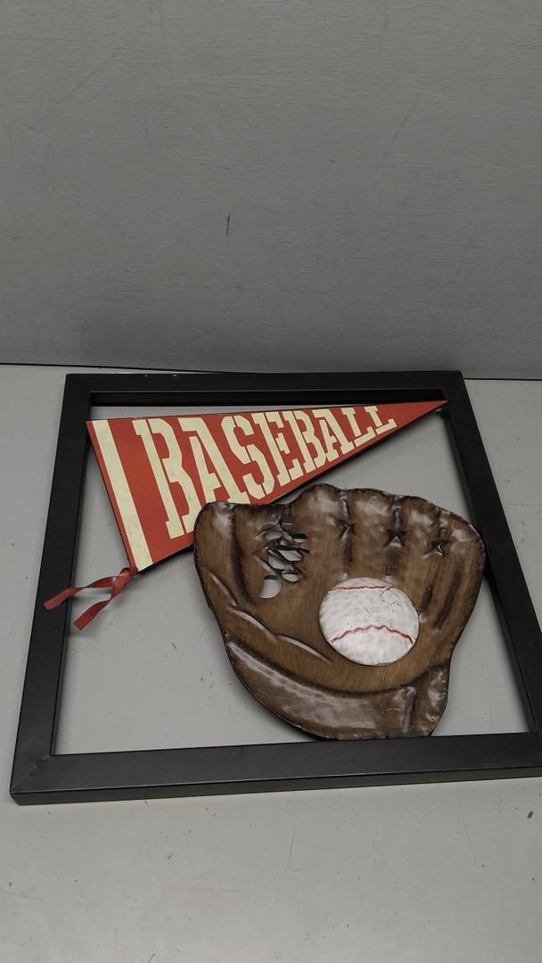 Handmade Baseball Candy Cane Ornament 