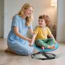 Spinning Chair for Autistic Kids - Sensory Spinning Chair with Safety Handle & Non-Slip Design Sensory Toys for Kids with Autism(Blue)
