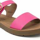 Soda PLENTY ~ Women's Strappy Ankle Wrap Buckle Fashion Flat Sandals 5