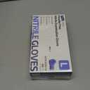 Supmedic Medical Soft Max™ Nitrile Exam Gloves, 100 Pcs Powder-Free Latex-Free Food Safe Clean Disposable Glove, Blue Iris L