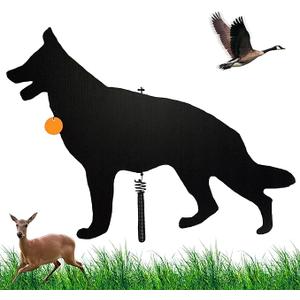 Lone Dog Decoy - Predator Decoys, Repellent for Geese, Deer - Goose Deterrent, Dog Decoy to Keep Away Pests - Predator Replica Visual Scare Device