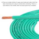 MECCANIXITY THHN Stranded Wire 10 Feet 10AWG Gauge Insulation Building Wire - UL Listed Copper Cable - PVC 600V Electrical Wire for Residential,Commercial,Industrial,Grounding - Green