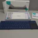 Nillkin Upgraded Foldable Bluetooth Keyboard with Touchpad & Number Pad, Portable Wireless Keyboard for Travel, Pocket-Sized, Full Size Keys, Support 3 Devices for iPad Laptop Tablets Phone, Orange