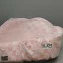 Joydeco Cloud Dog Bed for Small Dogs & Cats, Washable Pet Bed with Orthopedic Foam and Removable Checkered Plush Pad, Non-Slip Bottom for Indoor Puppies and Kittens, 27x24 Inch, Pink