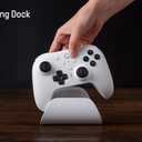 8Bitdo Ultimate 2 Wireless Gaming Controller with TMR Joysticks, Switchable Hall Effect/Tactile Triggers, 8Speed Wireless Tech, Charging Dock, RGB Fire Ring for PC & Android - Black