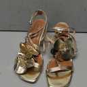 LACIKOSZ Floral High Heels Womens Strappy Sandals Wedding Bride Dressy Shoes Open Toe Ankle Strap Sandals, Size 9 