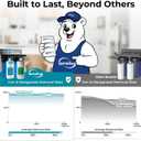 iSpring WGB21BM 2-Stage Whole House Water Filtration System, 10 x 4.5 Carbon Block and Iron & Manganese Reducing Filters, 1" Ports