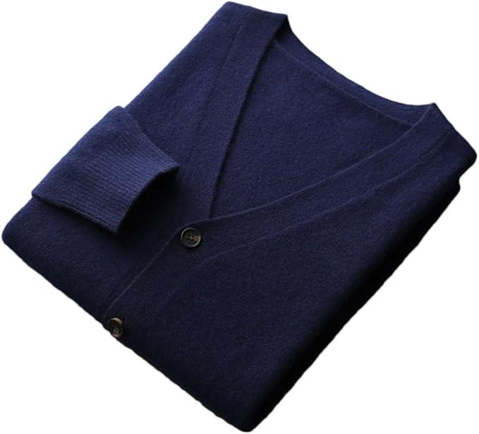 GAP Mens Casual Slim Fit Vneck Long Sleeve Button Down Cardigan Sweater L