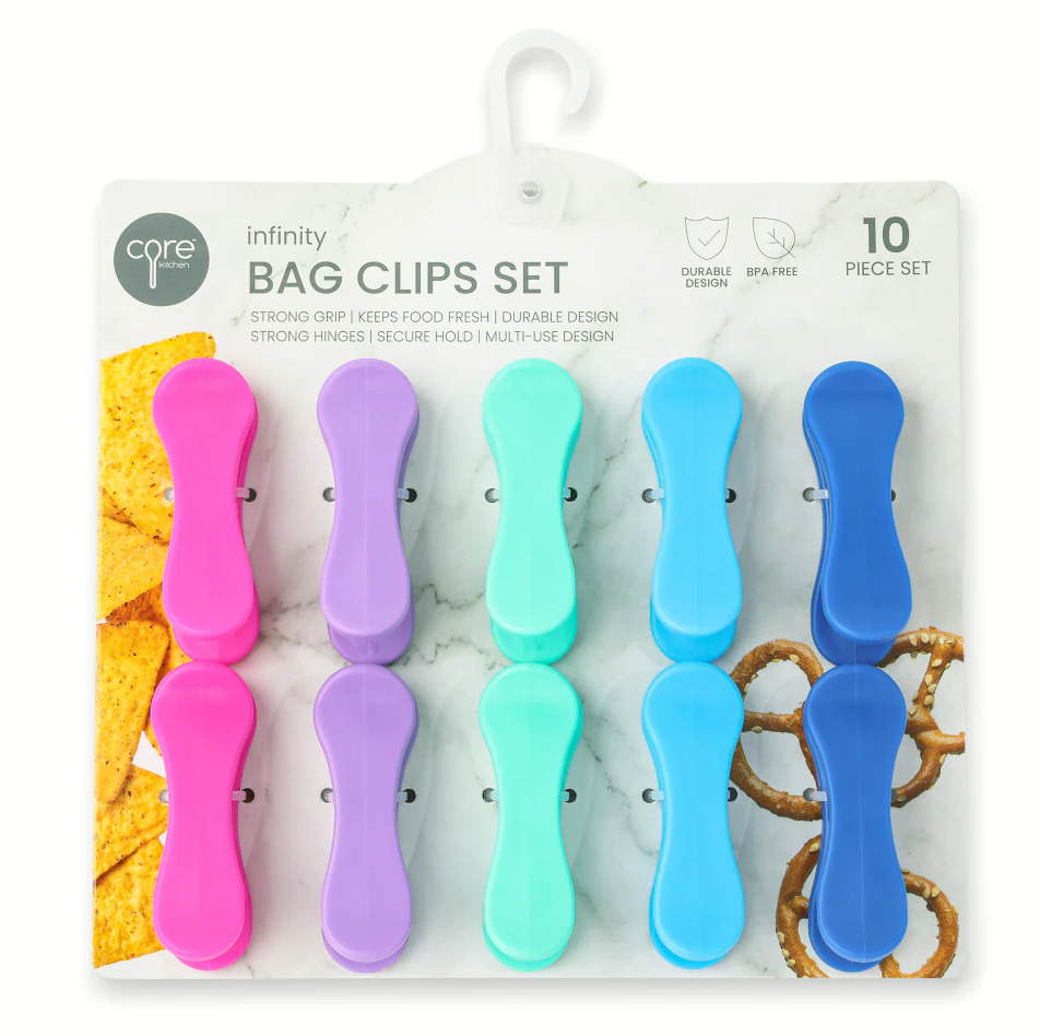 Infinity Bag Clips Set 10 Piece Set