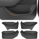 2026 Tesla Model Y Juniper Car Door Side Storage Box Organizer Full-Cover Front and Rear Door Slot Tray Mats Organizer TPE Material Model Y Accessories 4PCS