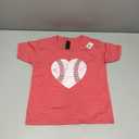 Baseball Heart Shirt Cute Mom Dad Men Women Softball Gift T-Shirt Size XS