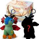 Tui T. Sutherland's - Wings of Fire Dragon Plush Stuffed Animal - Glory & Mystery Dragon Combo Box - Soft Stuffed Animal Dangler Toy - Collectible Dragon Plushies for Kids - 2 Dragons Per Box