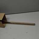 48-inch Ceiling Fan Downrod with Extension Cord, 4-foot Gold Ceiling Fan Extension Rod, 1-inch OD, Ceiling Downrod for Various Fans (Gold, Unthreaded)