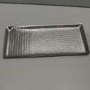 Godinger Hammered Rectangular Tray, 11-Inch by 5-Inch