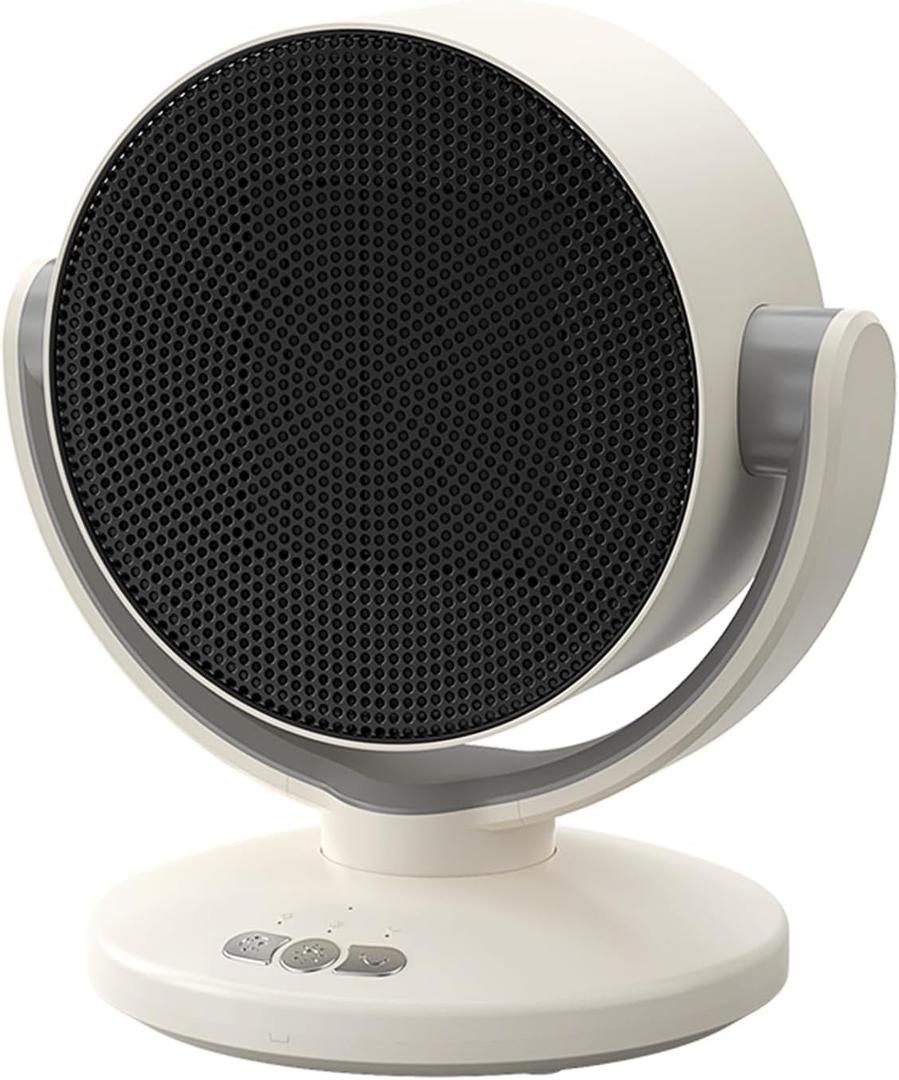 Electric Space Heater,2 in 1 Heater Fan Combo, 1200W Portable Cooling Desk Fan, 3 Wind Speeds, PTC Ceramic Small Desk Heater, Quick Heat Up Machine for Home, Office