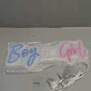 Nordstylee Led "Boy or Girl" Neon Signs Gender Reveal Party Decorations Neon Letters Signs Pregnancy Announcement Party Supplies Baby Shower Yard Signs (Blue/Pink)
