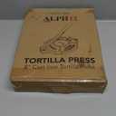 Alpha Living Tortilla Press  8 Inch Cast Iron Quesadilla Maker  Heavy Duty Empanada Maker Press  Cast Iron Tortilla Maker for Kitchen, Home Use