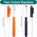 2 x Pen that Sprays Water, Water Spary Kids Toy Pen, 2 in 1 Funny Prank Retractable Pens for Pranks and Tricks, Writing and Spraying, Blue & Orange, 4pcs, 1 inch x 1 inch x 6.5 inches