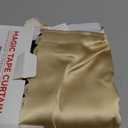 AJAZZ 100% Blackout Curtains for Bedroom Self Adhesive Curtains Temporary Curtain Easy to Install Used for Black Curtains Window Curtain (Beige, 47" W x72 L) 1 Panel