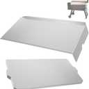 BQMAX Drip Pan Heat Baffle and Aluminium Grease Drip Tray Liners for Traeger Pro 34 Series Tex Elite Newer Tex Elite Pellet Smoker Grills, Suitable for Traeger Pro 34 Accessories BAC006 BAC410