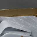 MOPALL Small Bathroom Can with Lid, 3.2 Gallon / 11.5 L Slim Plastic Garbage Bin with Pop-Up Lid, Mini Waste Basket Can Dog Proof for Kitchen, Bedroom, Office, Laundry, Toilet, Rv, White