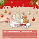 5 x Duck Ornaments for Christmas Tree, Funny Ducks Christmas Ornaments, Farm Animal Ornament for Xmas Trees Home Party, Duck Lovers Gifts, Acrylic Ornament