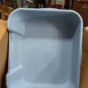 KittyGoHere Senior Cat Litter Box 1 Pack, Large Blue Low Entrance Kitty Litter Box, Sized for Cats Comfort, Perfect for Senior and Arthritic Cats, Made in USA