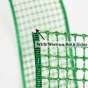 MEEDEE Emerald Green Netting Ribbon - 2.5 Inch Sparkling Glamour Netted Ribbon, Green Glitter, By 10 Yards Roll, Wired Mesh For Christmas Tree, Halloween Wreaths, Tree Toppers, Streamers, Bow