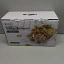 5-Pack Borosilicate Glass Containers with Tempered Lids, 35.2oz/4.4 Cup Airtight Meal Prep Set, Microwave/Freezer Safe (Pink)