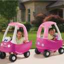Little Tikes Princess Cozy Coupe Ride-On Toy - Toddler Car Push and Buggy Includes Working Doors, Steering Wheel, Horn, Gas Cap, Ignition Switch - For Boys and Girls Active Play , Magenta