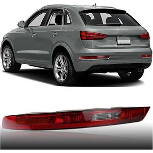 Rear Bumper Brake Tail Light Kit Compatible with Audi Q3 SUV 2016-2018 Left Driver Side Lower Rear Tail Fog Lamp Replace (Left Driver Side)