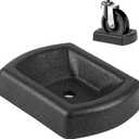 Rubber Wheel Dock for Trailer, Heavy Duty Jack Wheel Chock Stopper Fits 6" Caster, Travel Trailer Wheel Dock Jack Wheel Stabilizer for RV, Boat, Camper and Caravans