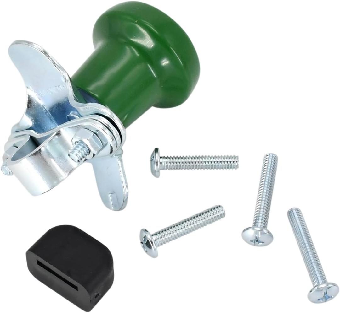 WSV121G Universal Green Steering Wheel Spinner Knob TY16330 with Rubber Sleeve Compatible with John Deere Case IH Cub Cadet Backhoe Tractor Mower Combine and Many Other Boats Vehicles