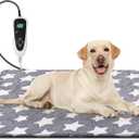 Newget Cat Heating Pad, Waterproof Pet Heating Pad for Cats Dog Indoor, 11 Adjustable Temperature Cat Warming Bed Mat with Timer, Indoor Heated Bed with Chew Resistant Cord (M: 28'' L X 18'' W)