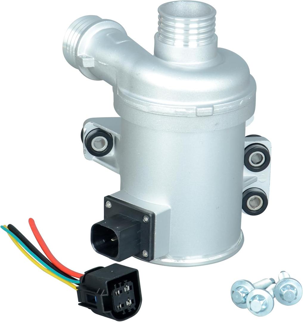 11517604027 Electric Engine Water Pump with Bolts Plug Compatible with BMW Z4 X1 X3 X4 X5 220i 228i 325i 328i 328i GT xDrive 428i xDrive 520i 528i 2.0L Replace OE 11518635089 11518625097