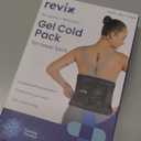 REVIX Large Ice Packs Wrap for Hip, Knee, Leg, Shoulder, Back, Reusable Gel Cold Pack for Injuries, Joint and Muscle Discomfort Relief, Black