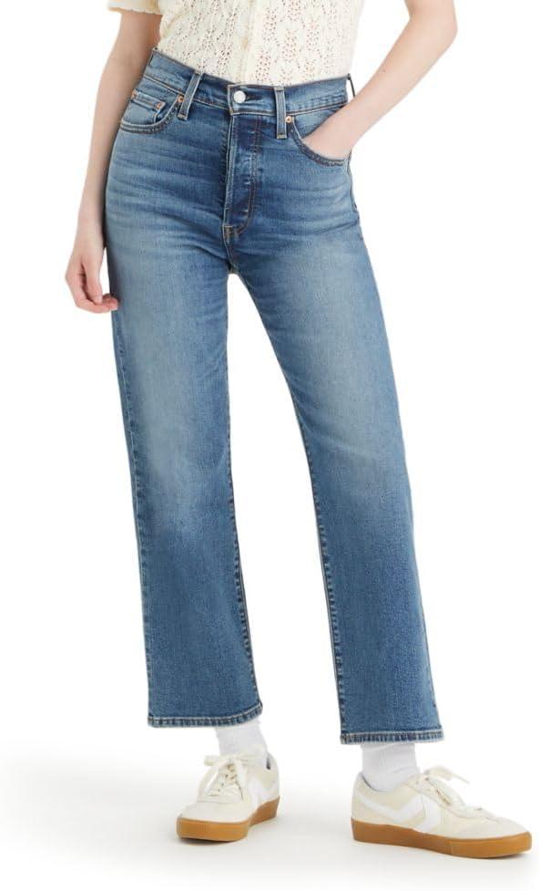 Levi's Women's Ribcage Straight Ankle Jeans (Blue) 29
