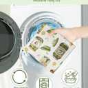 Plastic Bag Holder Organizer - 1 Pack Reusable Canvas Grocery Bags Holder Hanging Wall Cute Aesthetic Shopping Bag Storage Dispenser with Drawstring Closure for Kitchen Home, Canned