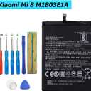 BM3E Replacement Battery Compatible with MI 8 mi8 M1803E1A with Toolkit